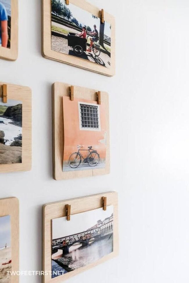Natural Wood Photo Clips
