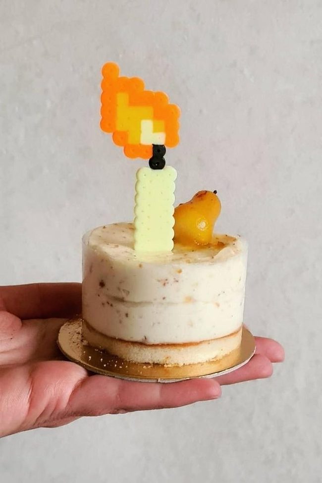 Colorful Beads Dessert Flame