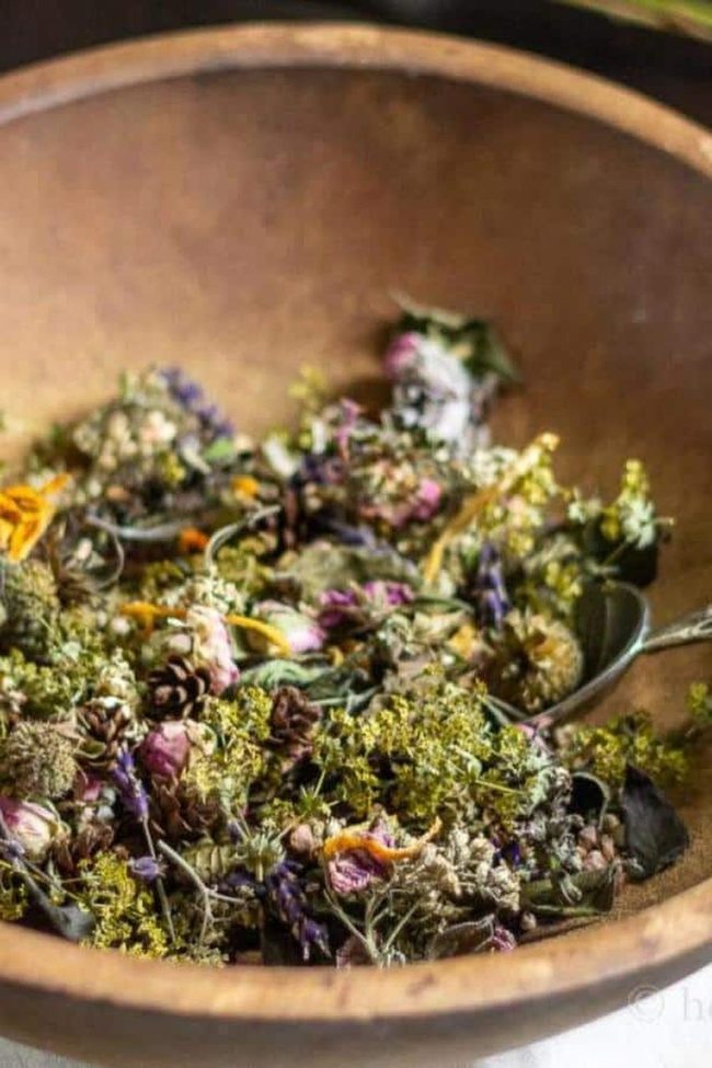 Dried Flowers And Lavender Potpourri