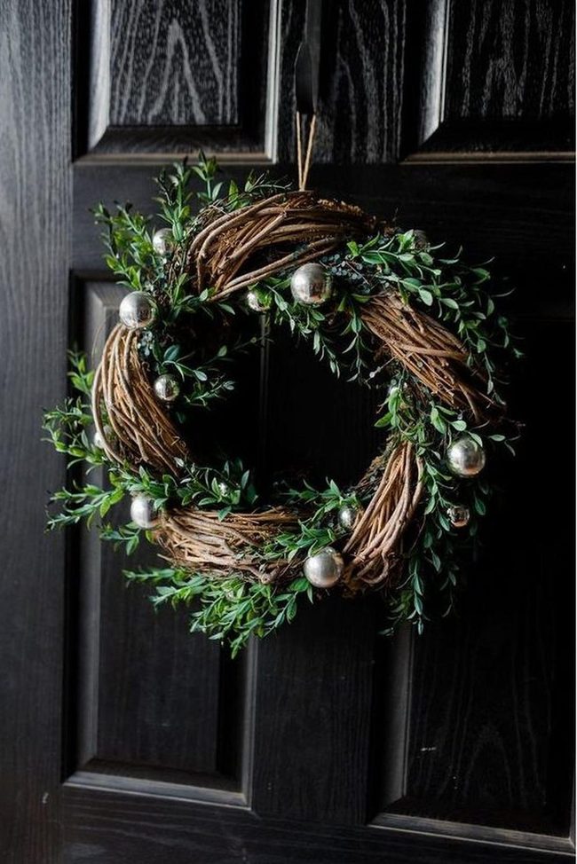 Silver Sparkle Branch Wreaths