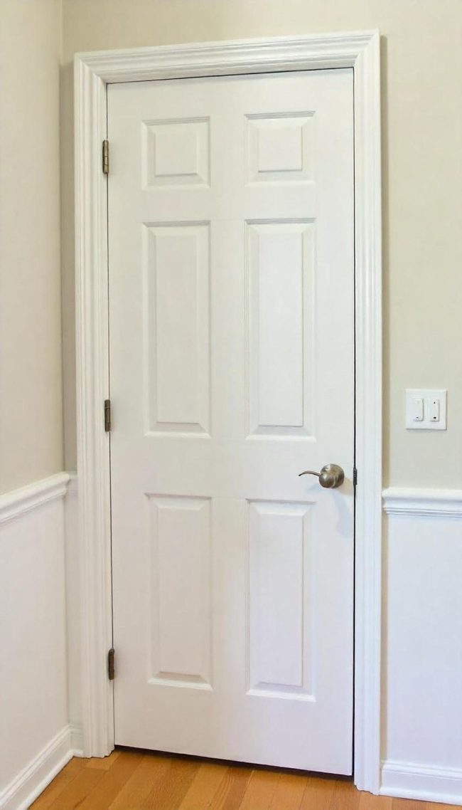 Door Transformation Through Paint And Hardware