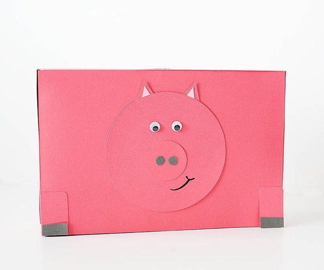 Rosy Pink Paper Pig