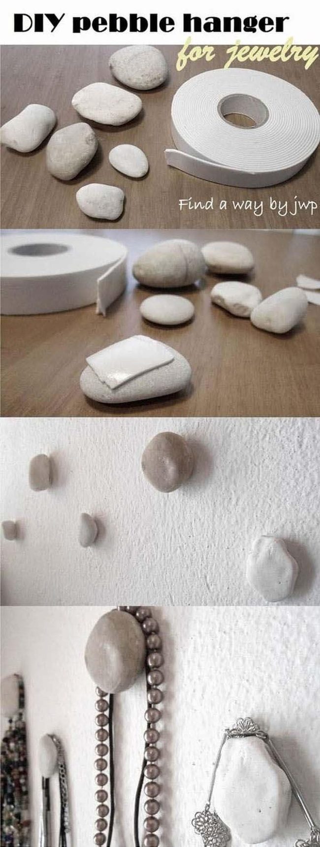 Natural Stone Jewelry Wall Hooks