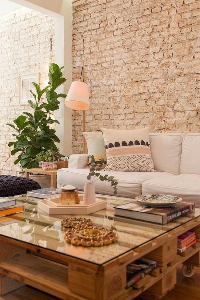 White Sofa Sunlit Living Room