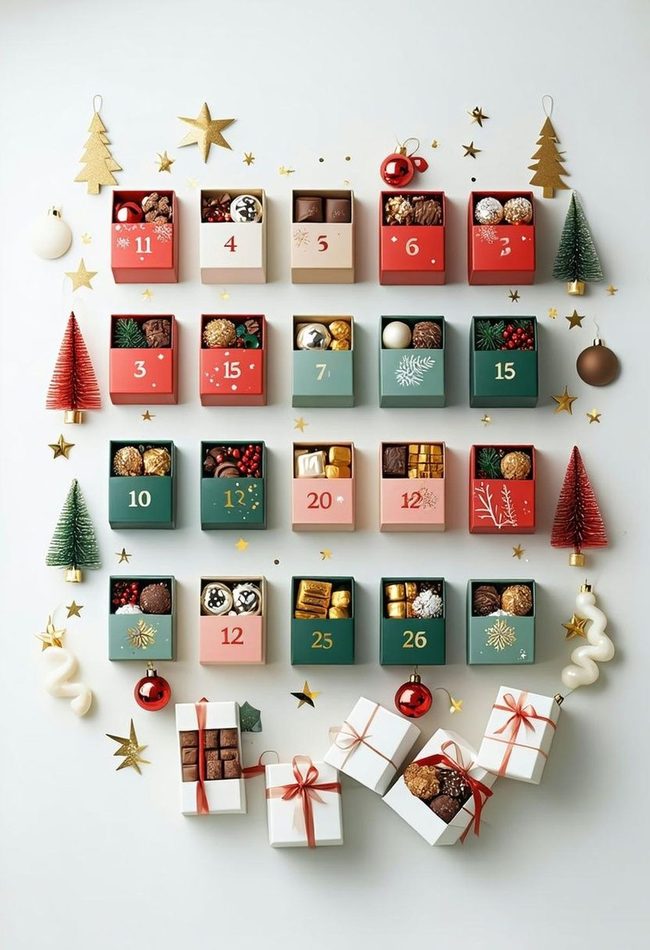 Daily Chocolate Countdown Boxes