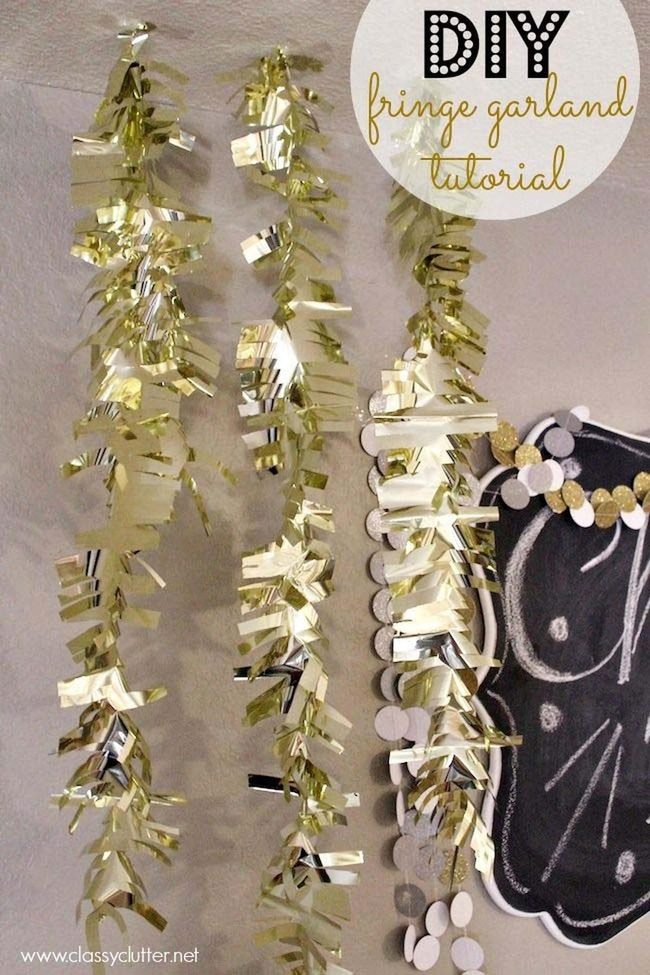 Gold Fringe Wall Backdrop Sparkle