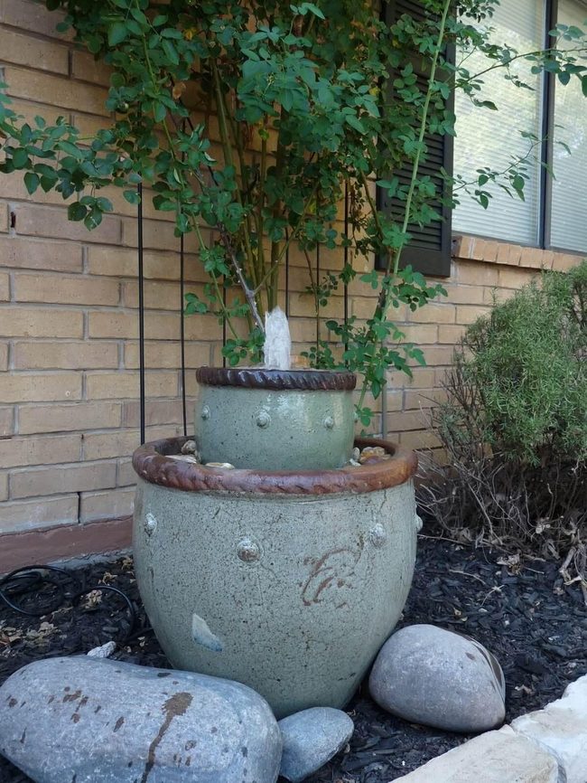 Oversized Water Pot Garden Focal Point