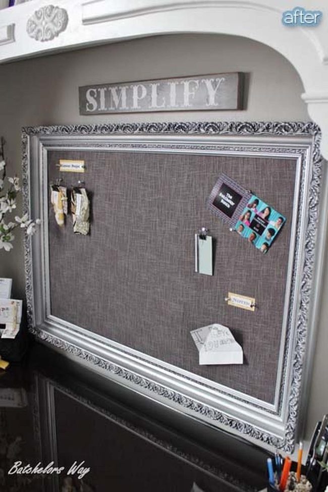 Painted Frame Bulletin Board