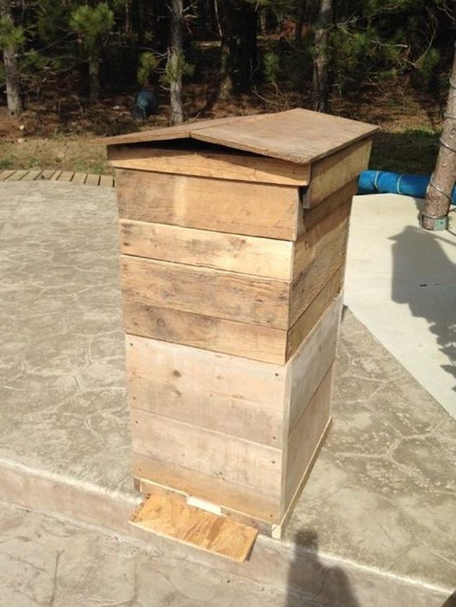 Weathered Wood Planter Boxes