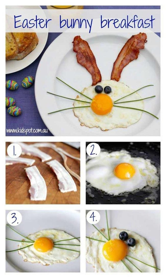 Egg And Bacon Face Art