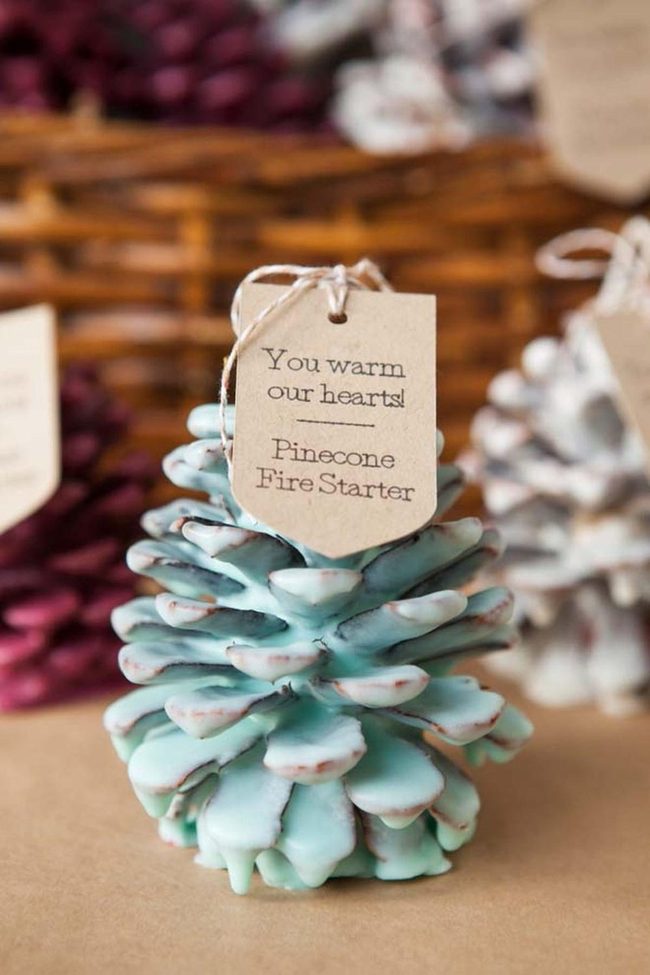 Burnished Pinecones Light Winter Nights
