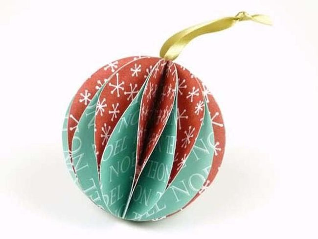 Handmade Cardstock Paper Baubles