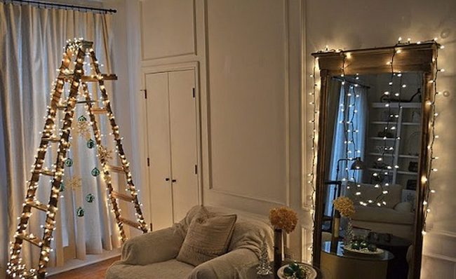 Wooden Ladder Christmas Tree