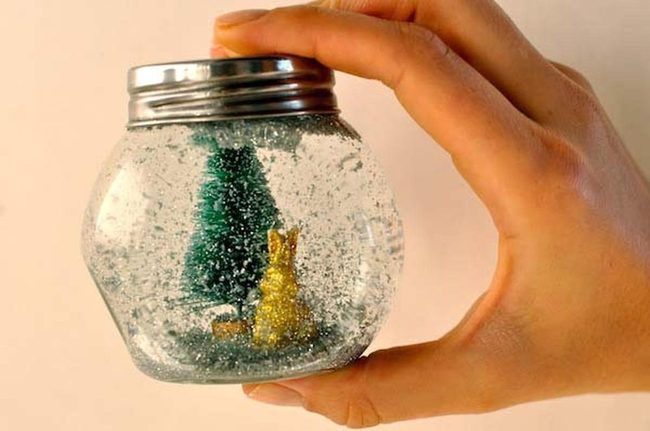 Glitter Snow Globes Handmade Sparkle