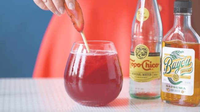 Bright Red Strawberry Refreshment