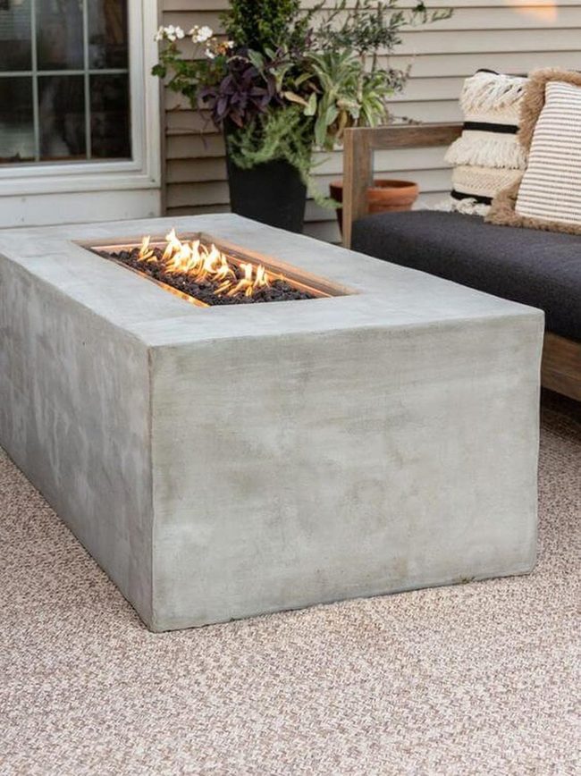 Concrete Flames Modern Gathering