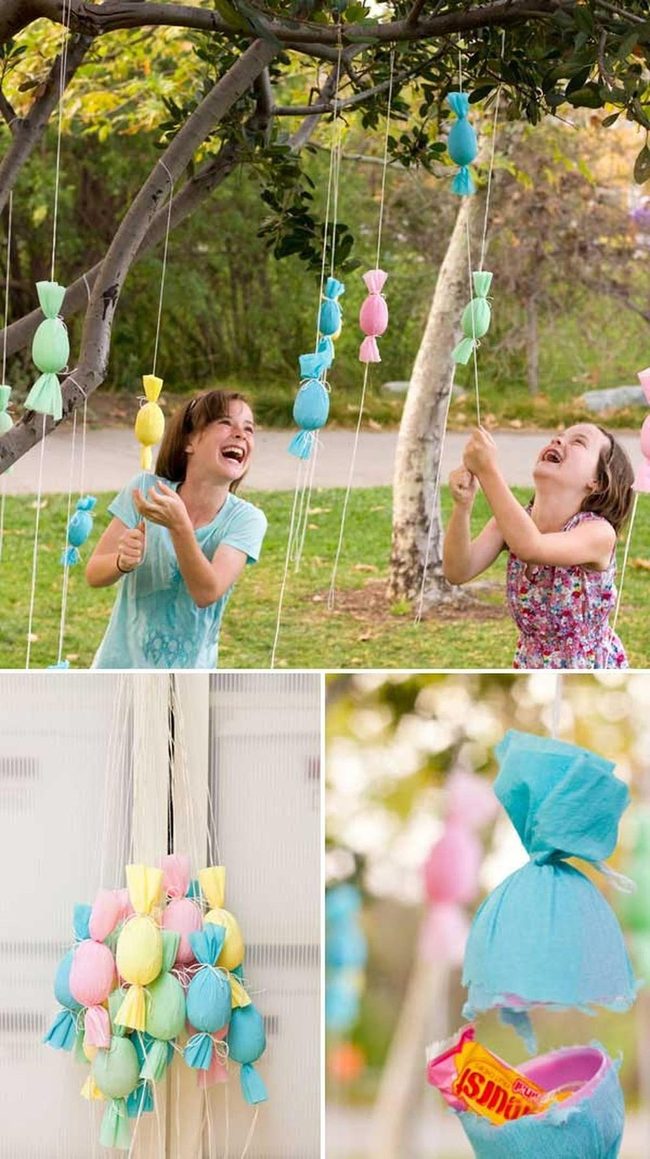 Handmade Candy-Filled Easter Piñatas