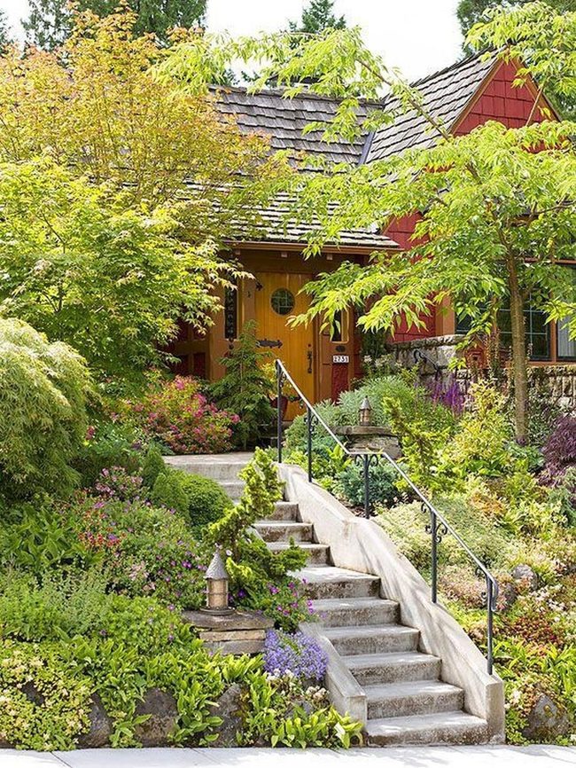 Red House Hidden In Green