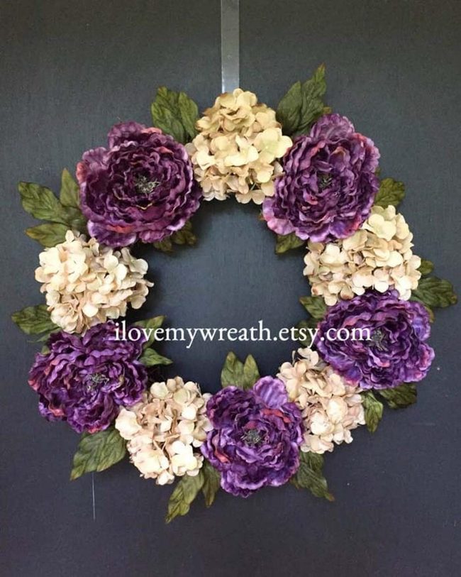 Lush Hydrangea Summer Wreath
