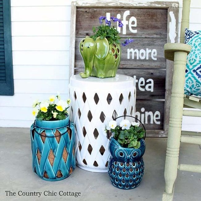 Bright Blooms Fiber Lanterns