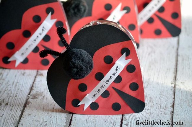 Bright Red Ladybug Gift Boxes