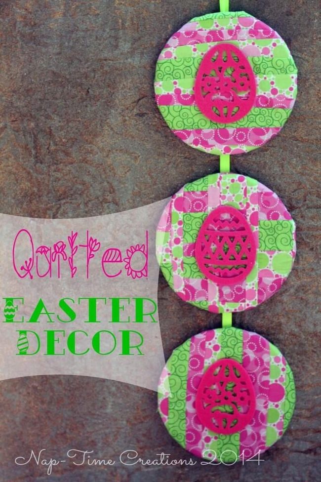Pastel Quilted Egg Circles