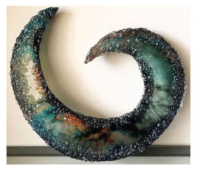 Transparent Resin Sculptural Artistry