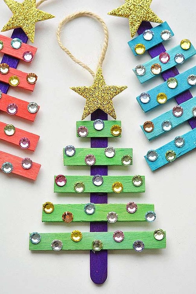Sequin Sparkle Popsicle Tree