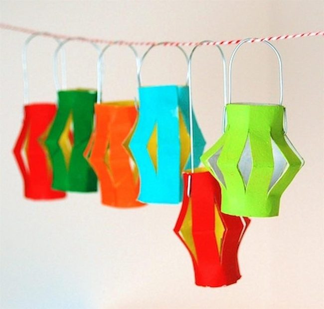 Colorful Paper Lanterns Shadow Play