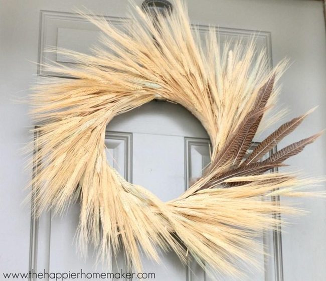 Wheat Stalks With Dark Feathers