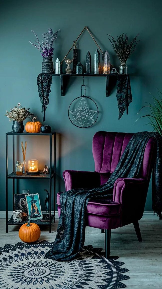 Black Candles And Crystal Altars