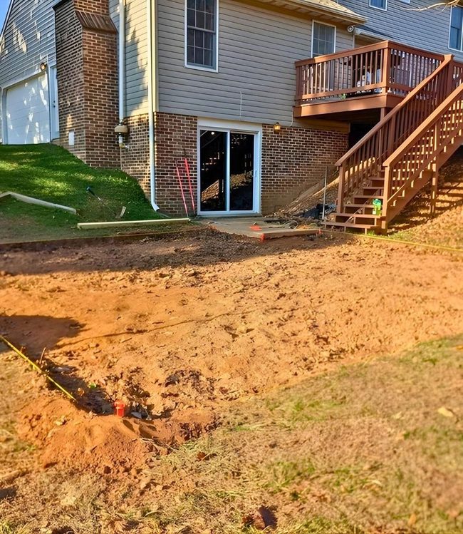 Reclaimed Brick Patio Foundation