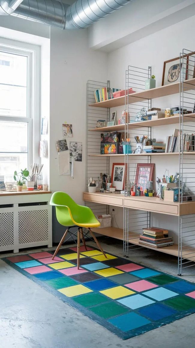 Checkered Concrete Floors Transform Spaces