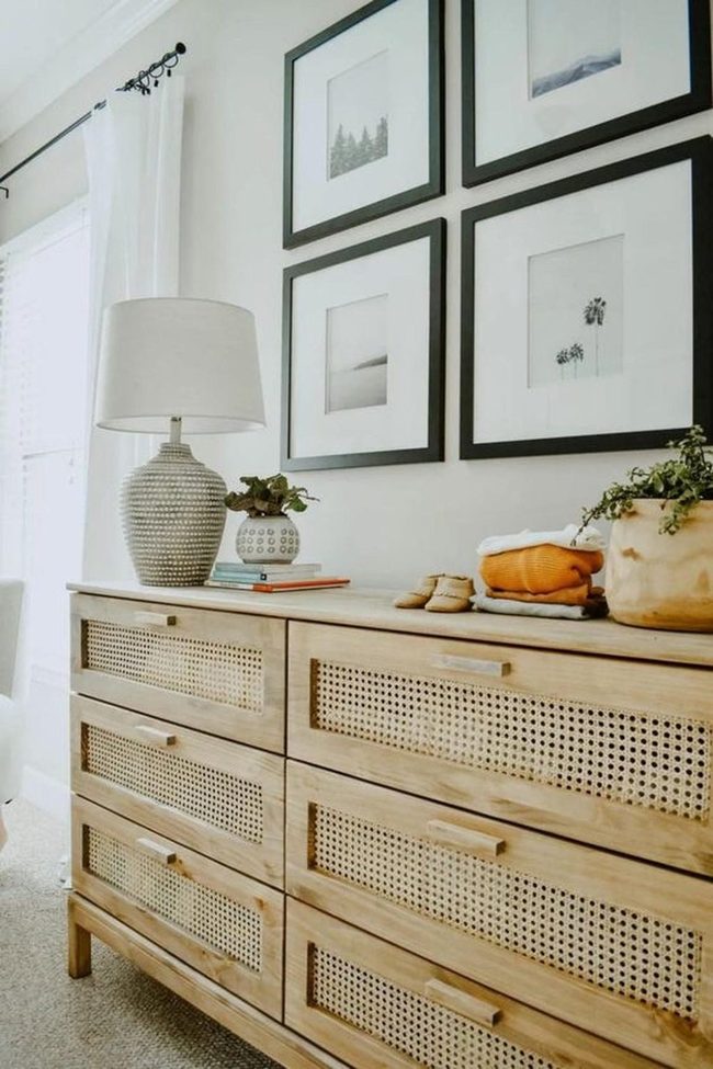 Woven Wood Dresser Room