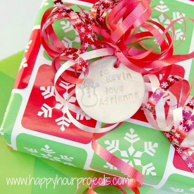 Red And Green Wrapped Gift