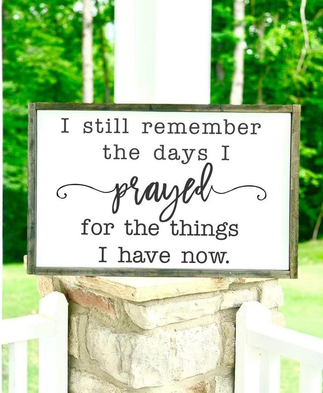 Handmade Wood Sign With Bold Lettering