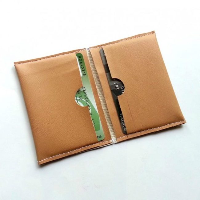 Tan Leather Minimalist Wallet