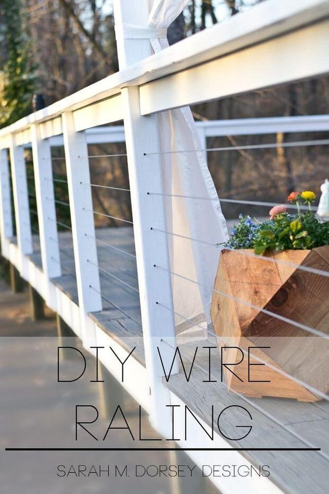 Wire Railing Coastal Deck Refresh