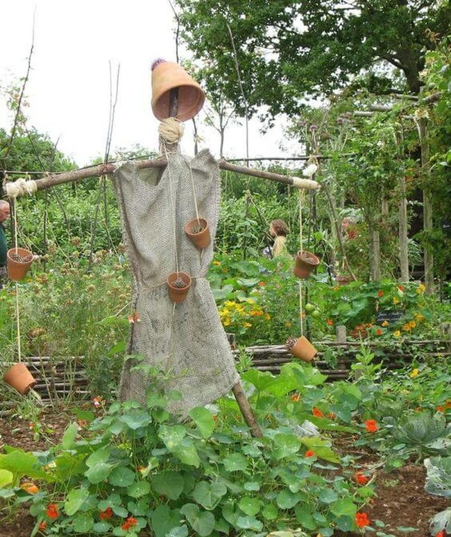 Terracotta Pot Scarecrow Garden