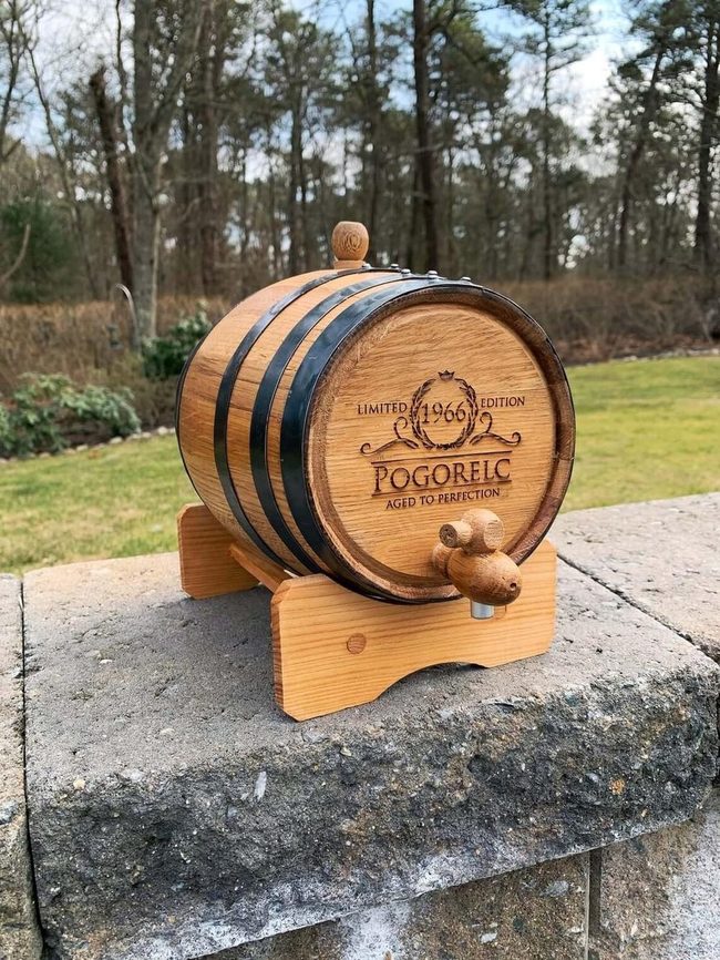 Natural Oak Whiskey Barrel Custom