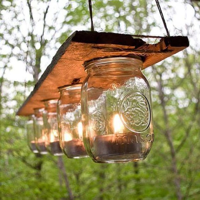 Mason Jar Lanterns Warm Woodland Glow