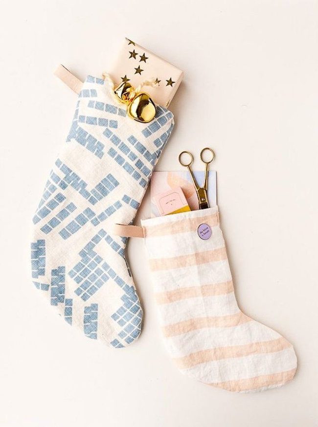 Tea Towel Stockings Budget Friendly