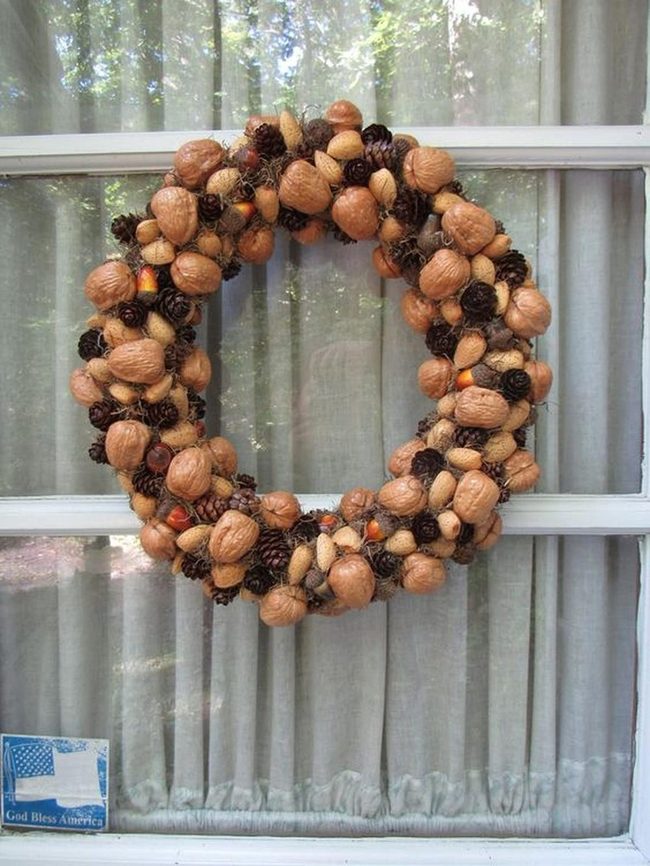 Pinecone And Acorn Wreath