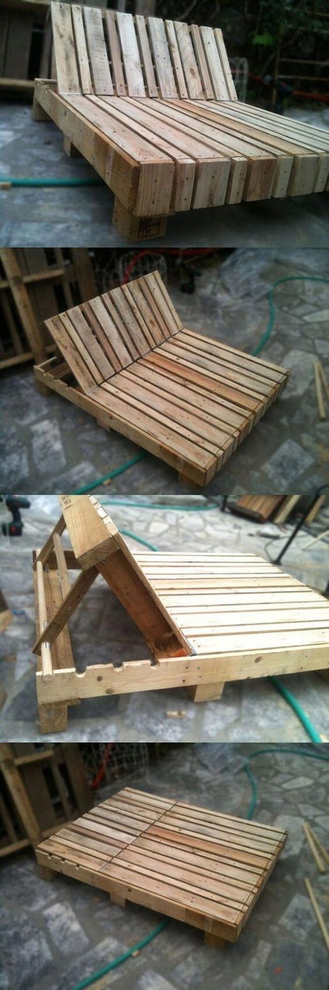 Pallet Wood Double Recliner