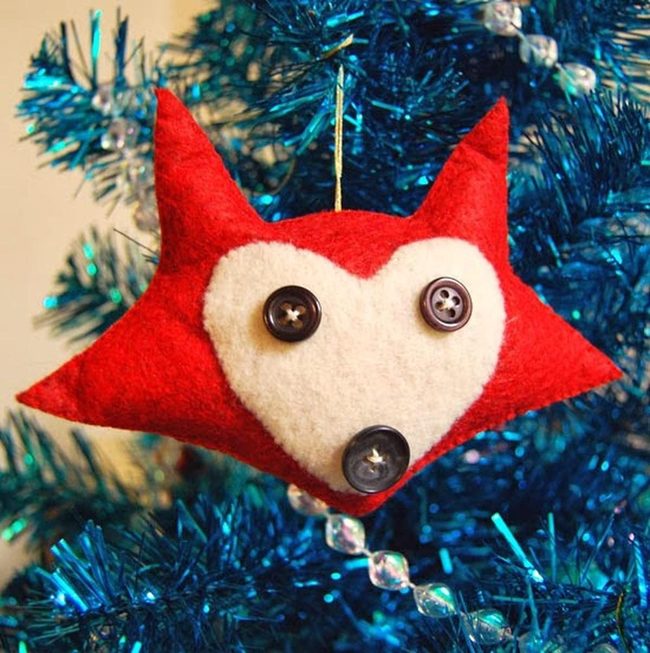 Blue Tinsel Fox Tree