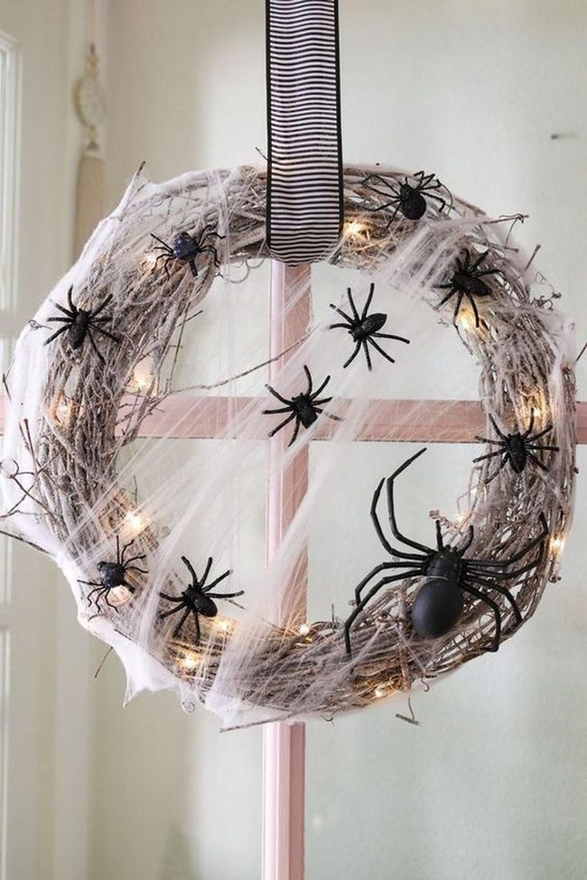 Black Spiders White Webbing