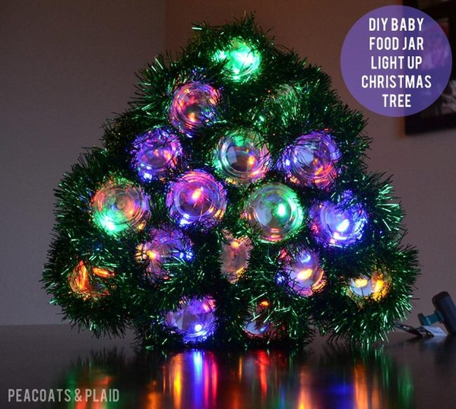 Tiny Tree Glowing In Jars