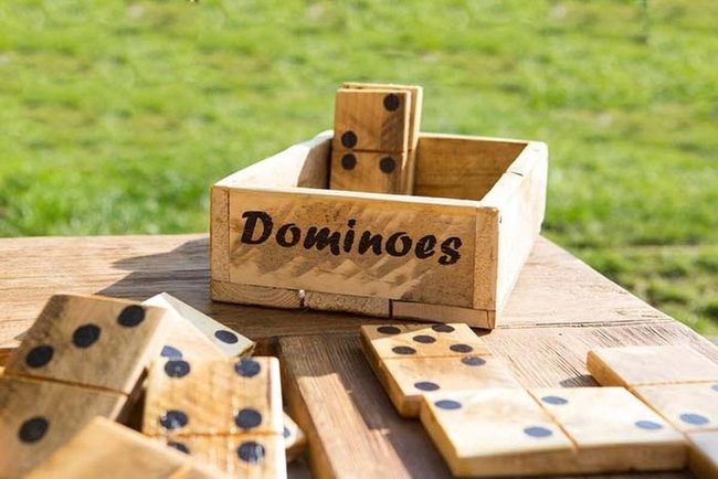 Oversized Wooden Pallet Dominoes
