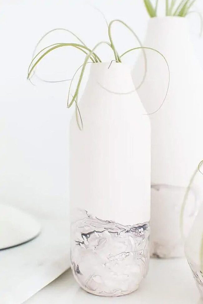 Marble Dipped Ceramic Elegance