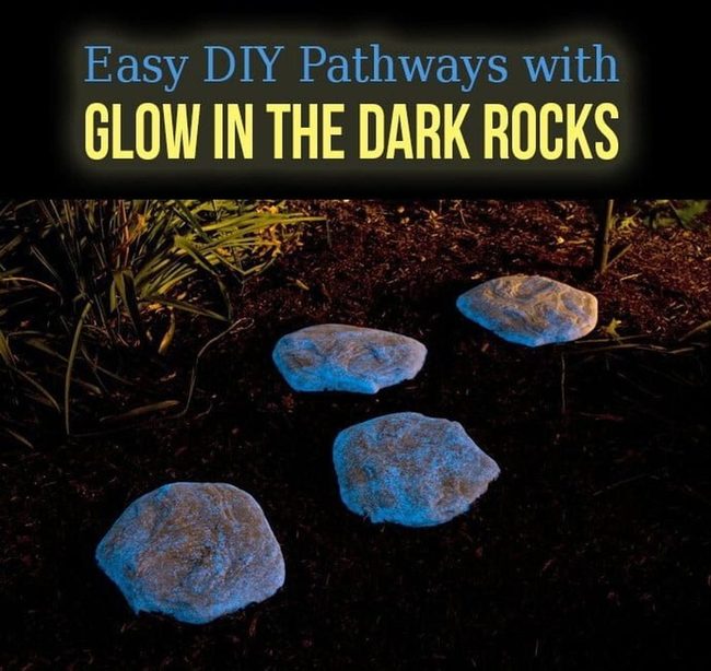 Luminescent Garden Pathway Stones